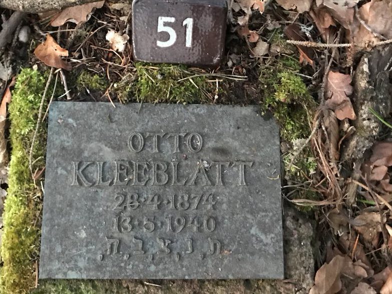 Pultstein Otto Kleeblatt jüdischer Anstaltsfriedhof Weilmünster